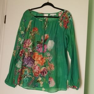 JOHNNY WAS silk blouse